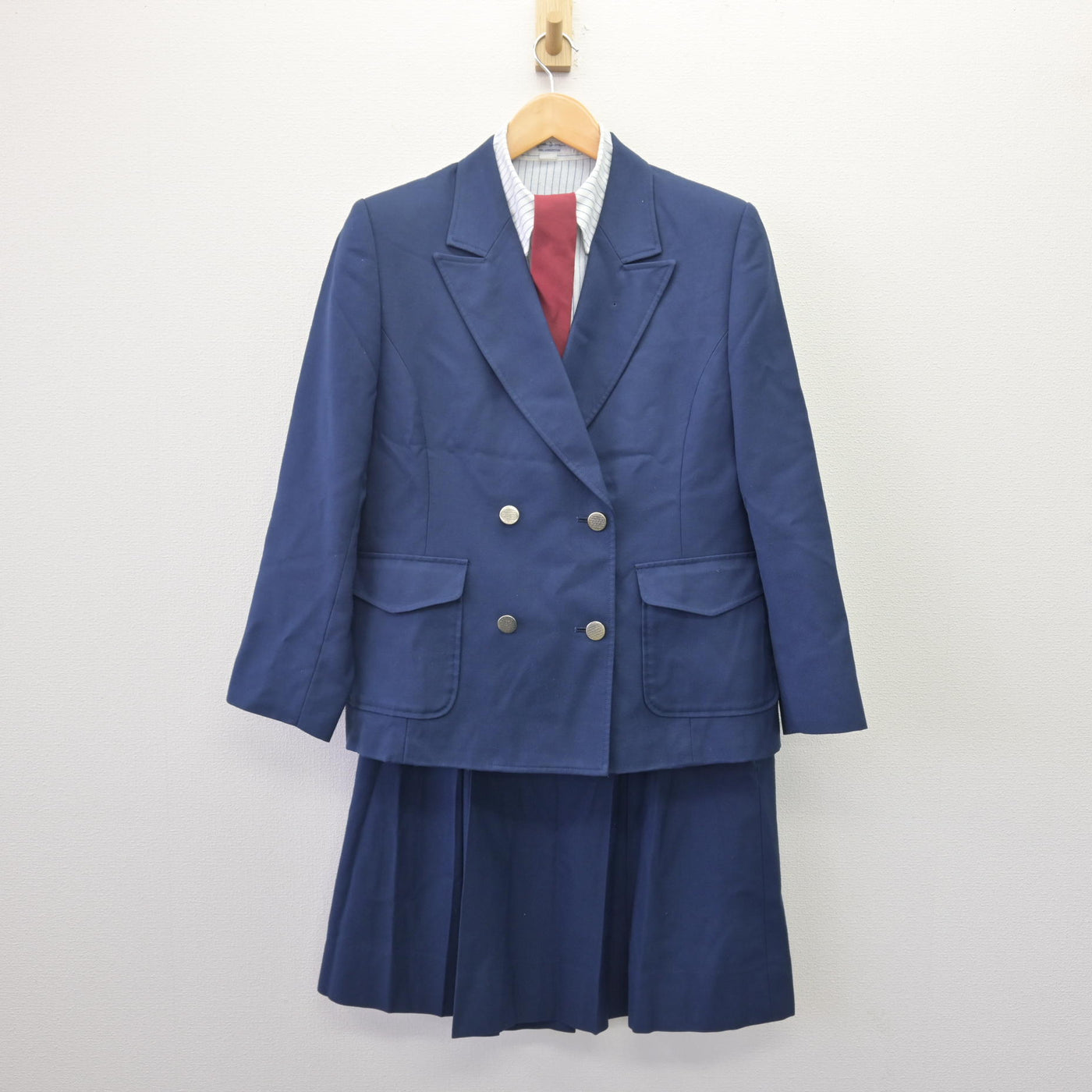 【中古】熊本県 熊本学園大学付属高等学校 女子制服 4点 (ブレザー・シャツ・スカート) sf114455