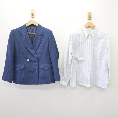 【中古】熊本県 熊本学園大学付属高等学校 女子制服 4点 (ブレザー・シャツ・スカート) sf114455