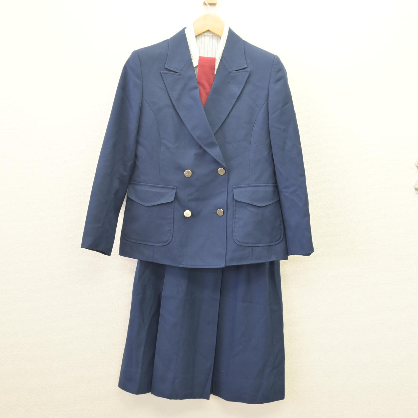 【中古】熊本県 熊本学園大学付属高等学校 女子制服 4点 (ブレザー・シャツ・スカート) sf114457