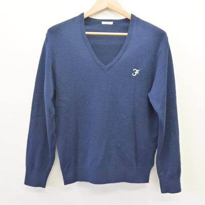 【中古】熊本県 熊本学園大学付属高等学校 女子制服 2点 (ニット・シャツ) sf114458