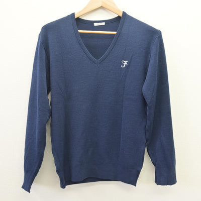 【中古】熊本県 熊本学園大学付属高等学校 女子制服 2点 (ニット・シャツ) sf114459
