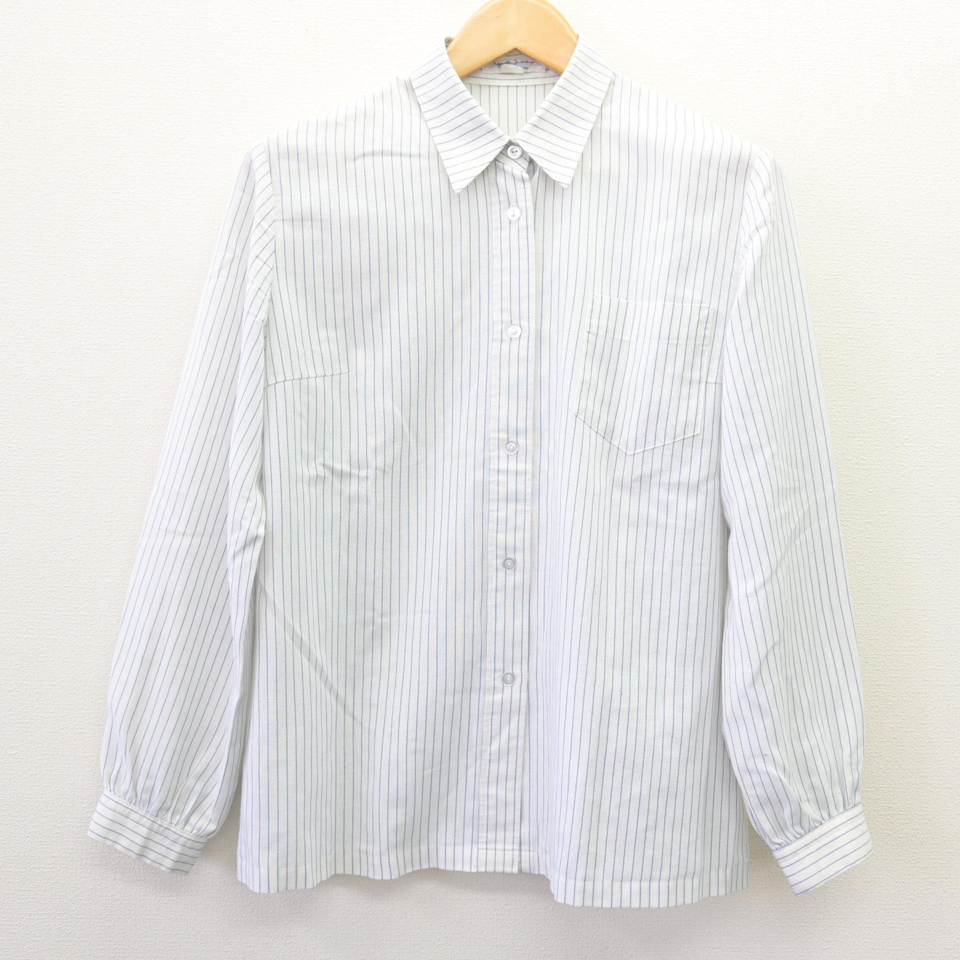 【中古】熊本県 熊本学園大学付属高等学校 女子制服 2点 (ニット・シャツ) sf114459
