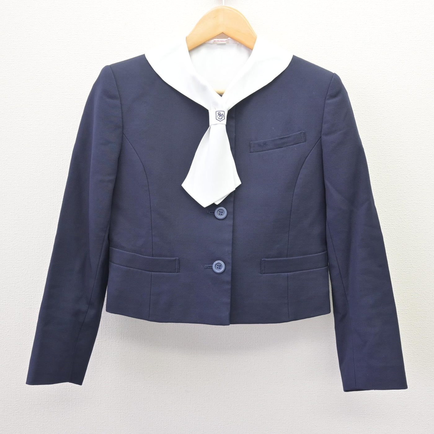 【中古】佐賀県 佐賀清和中学校・高等学校 女子制服 2点 (ブレザー・ブラウス) sf114464