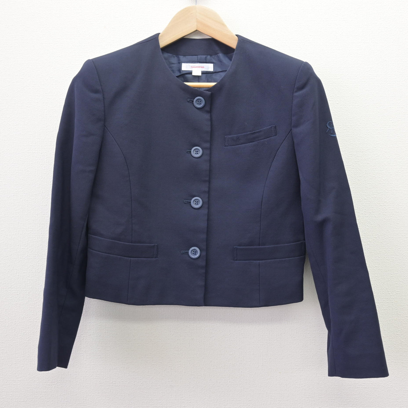 【中古】佐賀県 佐賀清和中学校・高等学校 女子制服 2点 (ブレザー・ブラウス) sf114464