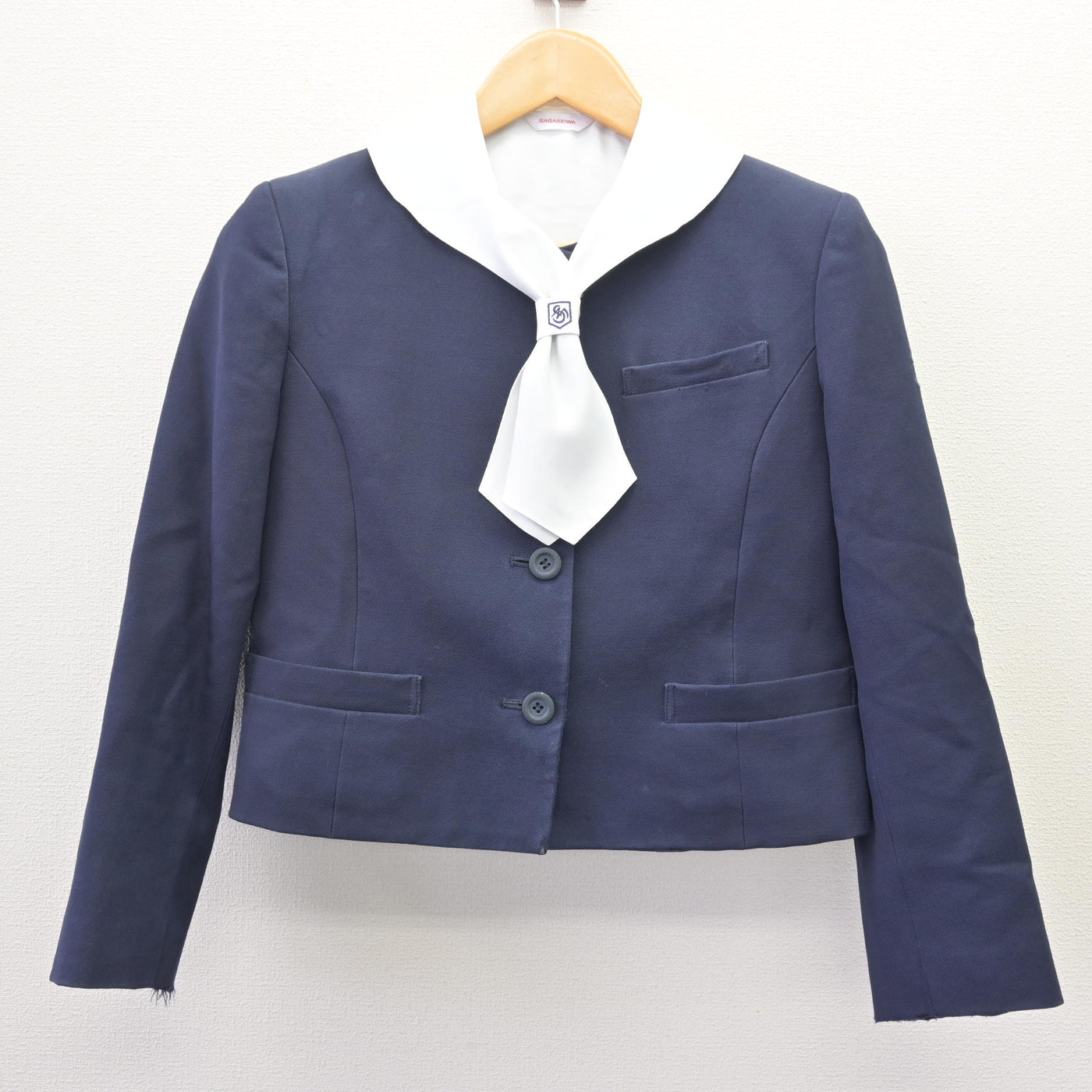 【中古】佐賀県 佐賀清和中学校・高等学校 女子制服 2点 (ブレザー・ブラウス) sf114465