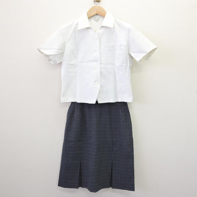 【中古】佐賀県 佐賀女子高等学校/衛生看護専攻科 女子制服 2点 (シャツ・スカート) sf114474