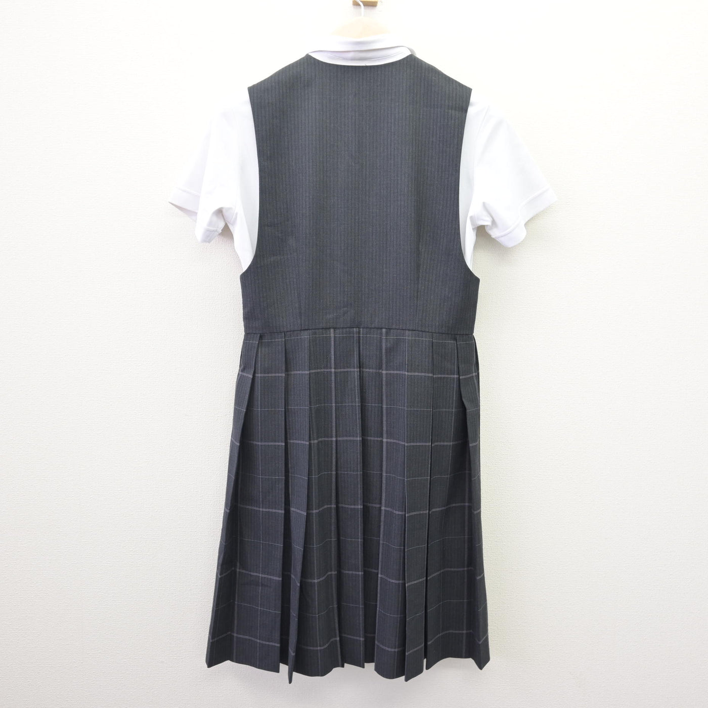 【中古】佐賀県 佐賀女子短期大学付属佐賀女子高等学校 女子制服 3点 (シャツ・ジャンパースカート) sf114479