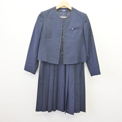 【中古】佐賀県 佐賀女子短期大学付属佐賀女子高等学校 女子制服 3点 (ブレザー・ニット・ジャンパースカート) sf114480