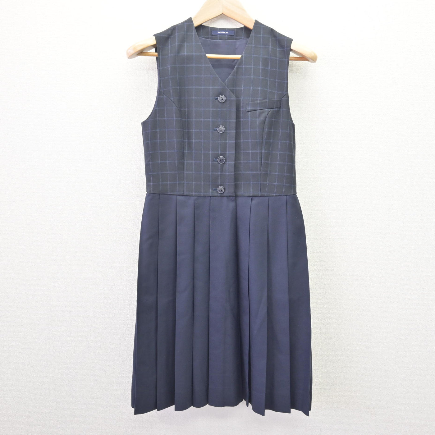 【中古】佐賀県 佐賀女子短期大学付属佐賀女子高等学校 女子制服 3点 (ブレザー・ニット・ジャンパースカート) sf114480