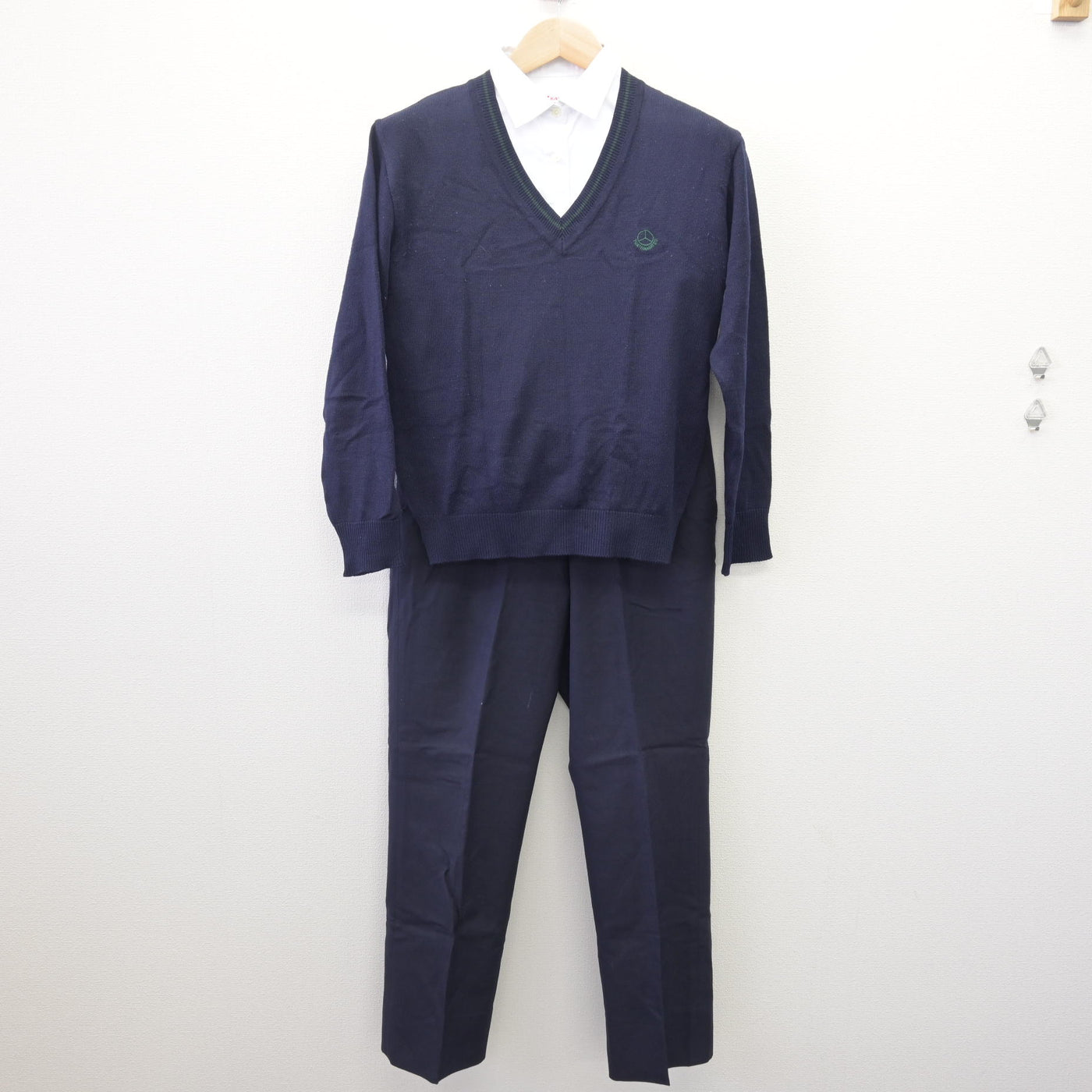 【中古】東京都 トキワ松学園中学校高等学校 女子制服 3点 (ニット・シャツ・ズボン) sf114503