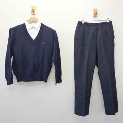 【中古】東京都 トキワ松学園中学校高等学校 女子制服 3点 (ニット・シャツ・ズボン) sf114503