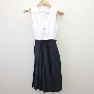 【中古】埼玉県 星野学園中学校 女子制服 2点 (セーラー服・スカート) sf114507