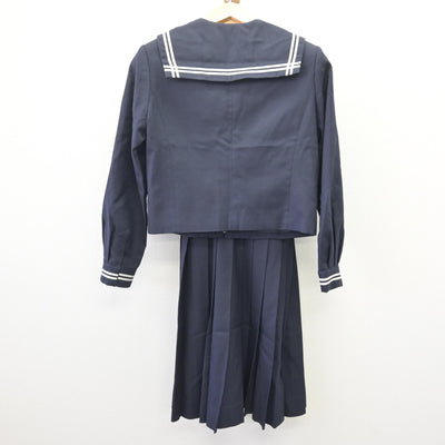 【中古】埼玉県 星野学園中学校 女子制服 3点 (セーラー服・スカート) sf114510