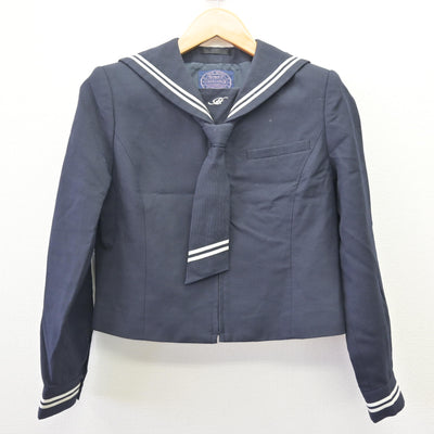 【中古】埼玉県 星野学園中学校 女子制服 3点 (セーラー服・スカート) sf114510