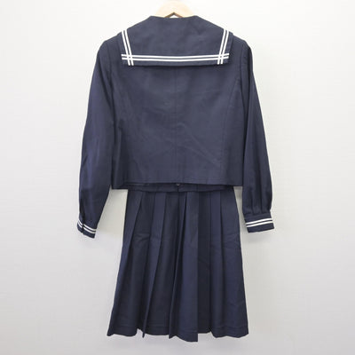 【中古】埼玉県 星野学園中学校 女子制服 3点 (セーラー服・スカート) sf114511
