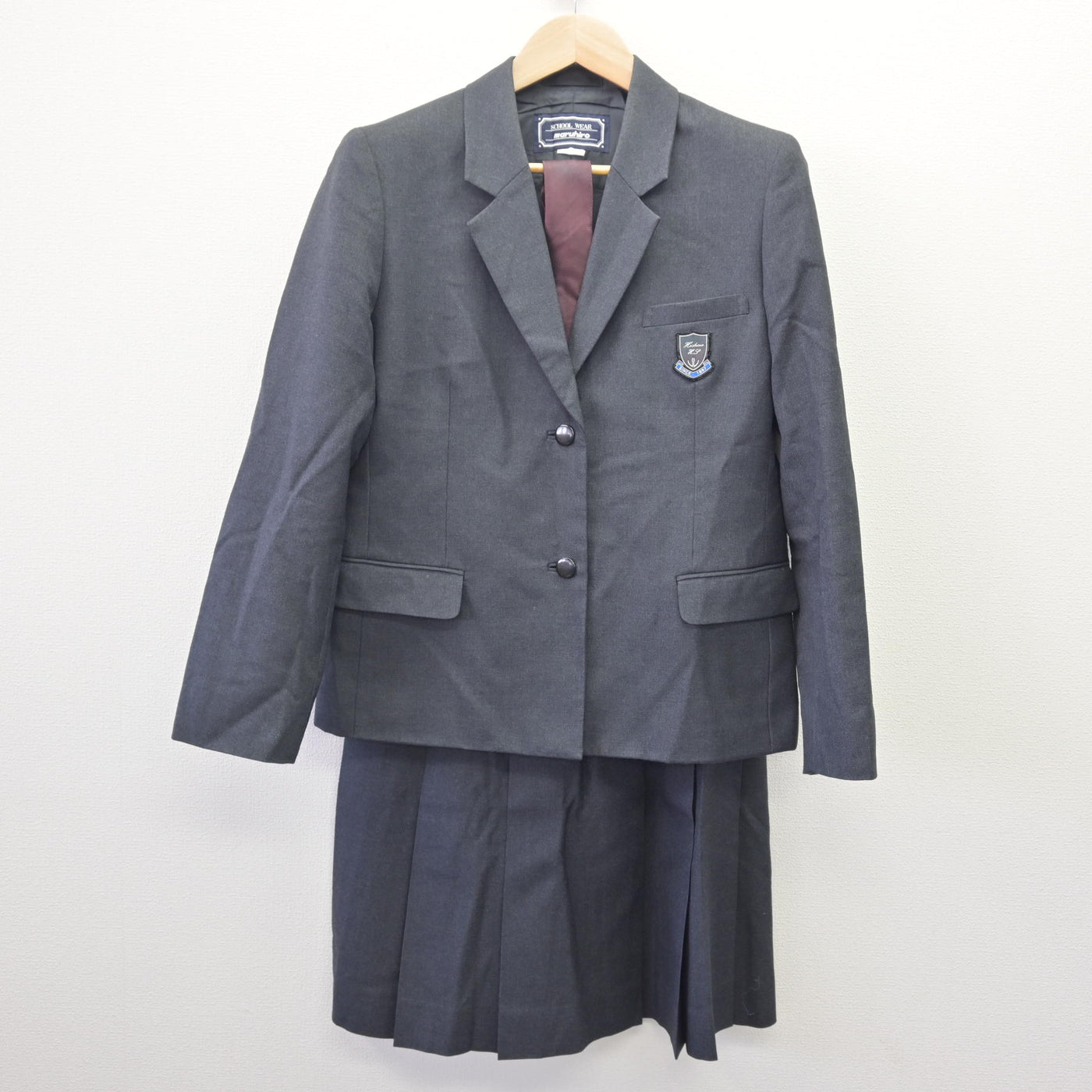 【中古】埼玉県 星野高等学校 女子制服 4点 (ブレザー・ベスト・スカート) sf114513