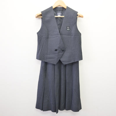 【中古】埼玉県 星野高等学校 女子制服 4点 (ブレザー・ベスト・スカート) sf114515