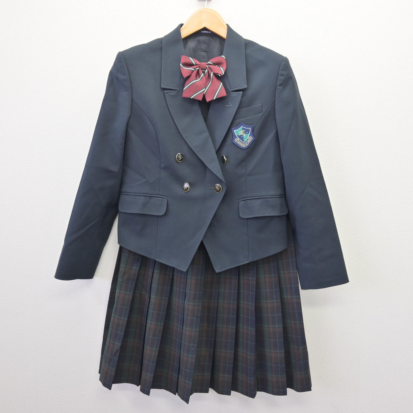 【中古】宮城県 小牛田農林高等学校 女子制服 4点 (ブレザー・スカート) sf114524