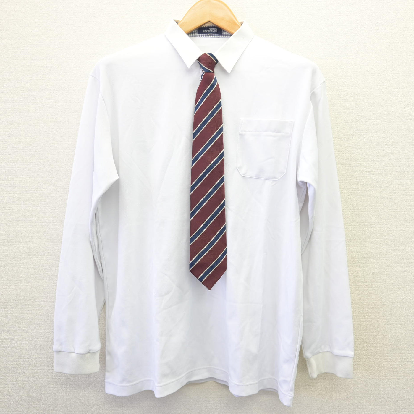 【中古】宮城県 小牛田農林高等学校 男子制服 6点 (ブレザー・ニット・シャツ・ズボン) sf114525