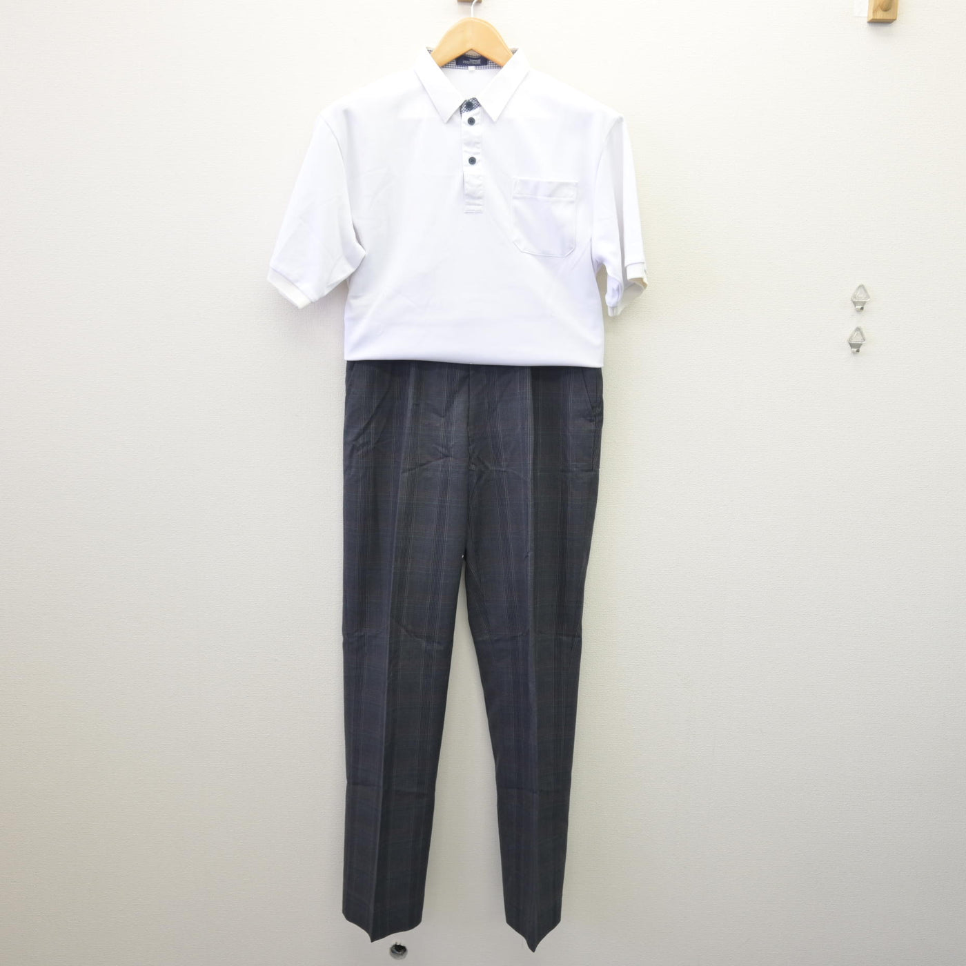 【中古】宮城県 小牛田農林高等学校 男子制服 2点 (シャツ・ズボン) sf114526