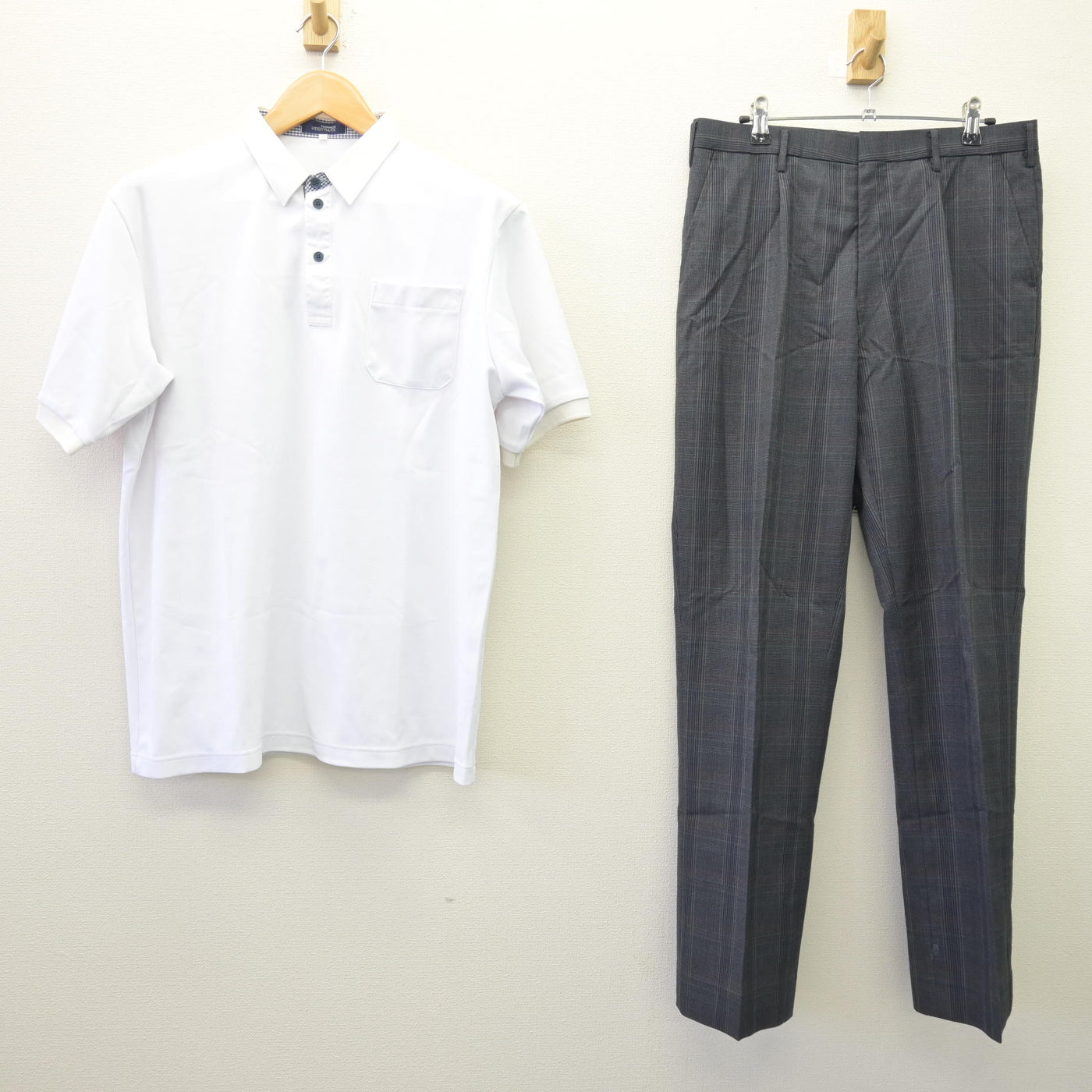 【中古】宮城県 小牛田農林高等学校 男子制服 2点 (シャツ・ズボン) sf114526