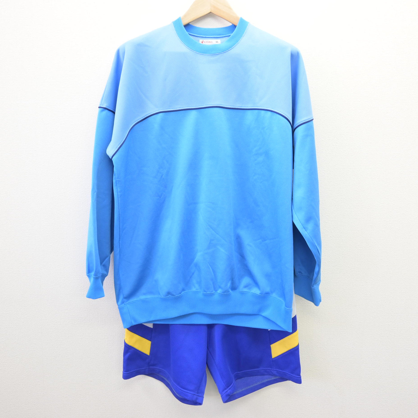 【中古】愛知県 幡豆中学校 男子制服 2点 (ジャージ 上・体操服 下) sf114530