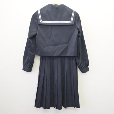 【中古】愛知県 幡豆中学校 女子制服 3点 (セーラー服・スカート) sf114533