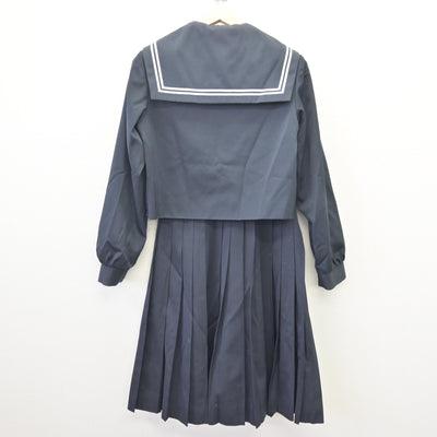 【中古】愛知県 幡豆中学校 女子制服 3点 (セーラー服・スカート) sf114534