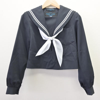 【中古】愛知県 幡豆中学校 女子制服 3点 (セーラー服・スカート) sf114534