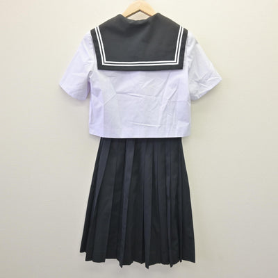 【中古】愛知県 幡豆中学校 女子制服 3点 (セーラー服・スカート) sf114535