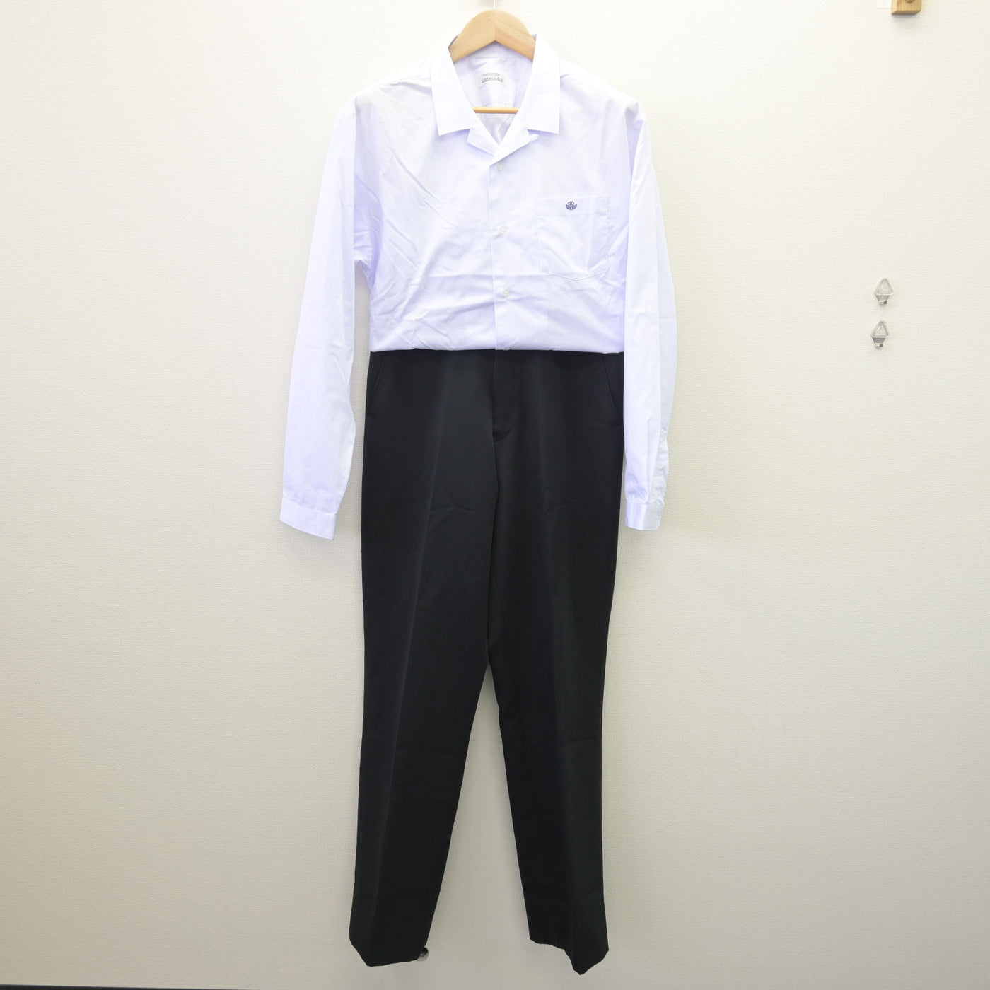 【中古】愛知県 蒲郡東高等学校 男子制服 2点 (シャツ・ズボン) sf114536