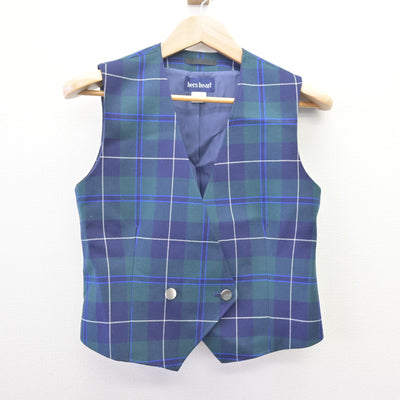 【中古】栃木県 白楊高等学校 女子制服 3点 (ベスト・スカート) sf114548