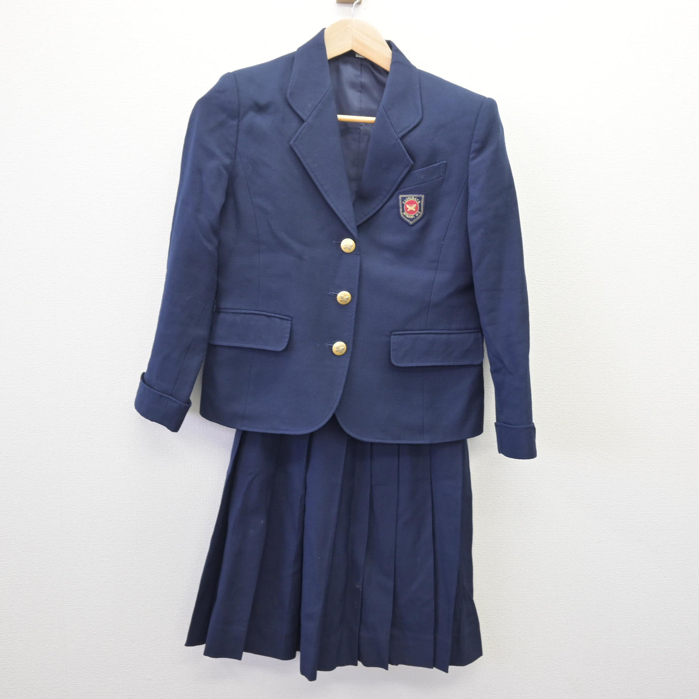 【中古】埼玉県 越谷南高等学校 女子制服 3点 (ブレザー・ベスト・スカート) sf114550