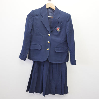 【中古】埼玉県 越谷南高等学校 女子制服 3点 (ブレザー・ベスト・スカート) sf114550