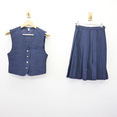 【中古】埼玉県 越谷南高等学校 女子制服 3点 (ブレザー・ベスト・スカート) sf114550