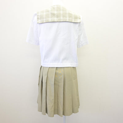 【中古】埼玉県 越谷南高等学校 女子制服 3点 (セーラー服・スカート) sf114551