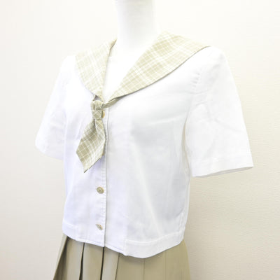 【中古】埼玉県 越谷南高等学校 女子制服 3点 (セーラー服・スカート) sf114551