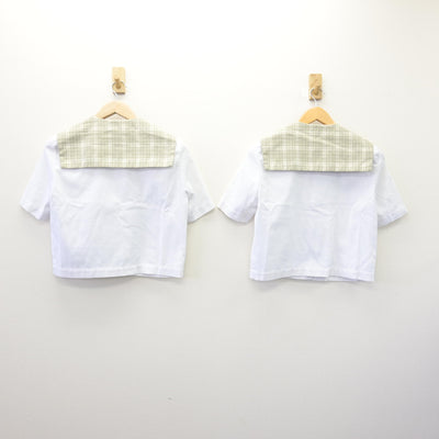 【中古】埼玉県 越谷南高等学校 女子制服 4点 (セーラー服) sf114552
