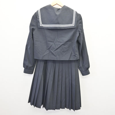 【中古】愛知県 幡豆中学校 女子制服 3点 (セーラー服・スカート) sf114553