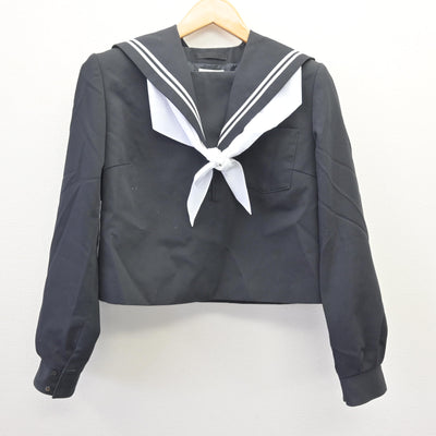 【中古】愛知県 幡豆中学校 女子制服 3点 (セーラー服・スカート) sf114553
