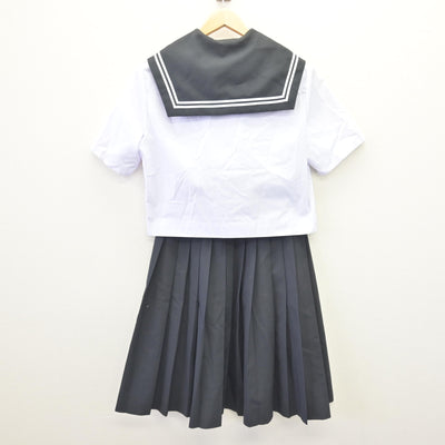 【中古】愛知県 幡豆中学校 女子制服 3点 (セーラー服・スカート) sf114554
