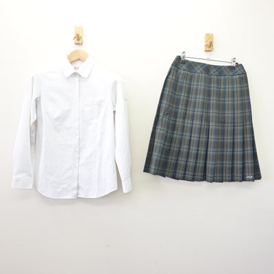 【中古】北海道 札幌西陵高等学校 女子制服 4点 (ブレザー・ベスト・シャツ・スカート) sf114565