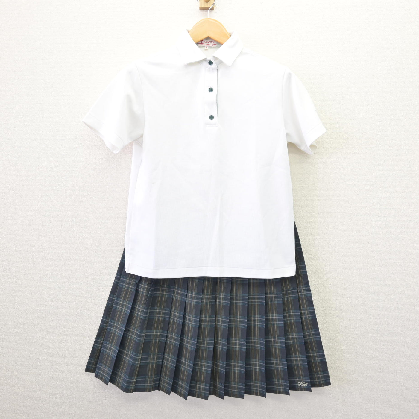 【中古】北海道 札幌西陵高等学校 女子制服 2点 (シャツ・スカート) sf114567