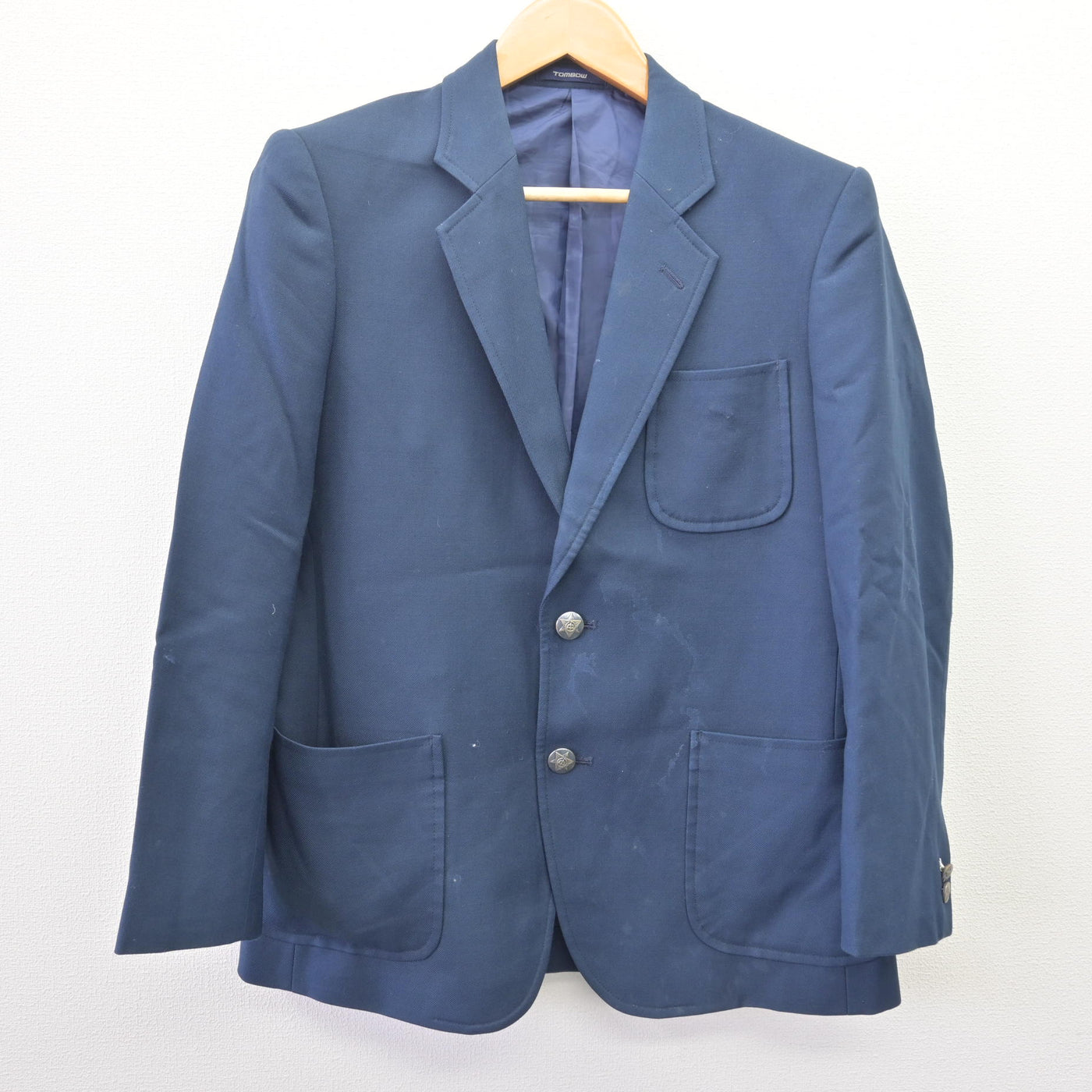 【中古】北海道 札幌市立宮の丘中学校 男子制服 3点 (ブレザー・ズボン) sf114568