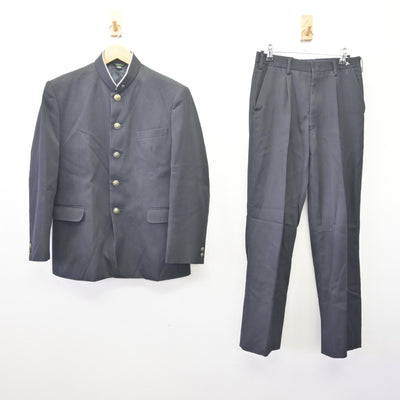 【中古】北海道 札幌稲雲高等学校 男子制服 2点 (学ラン・ズボン) sf114569