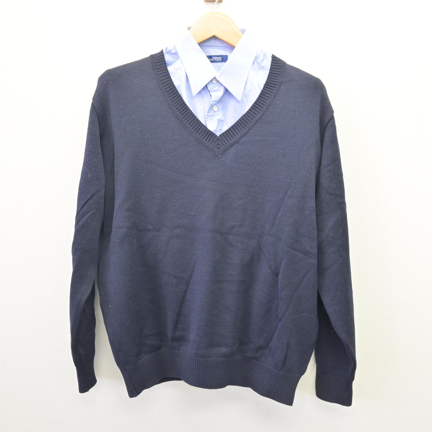 【中古】東京都 東海大学付属高輪台高等学校 男子制服 2点 (ニット・シャツ) sf114574