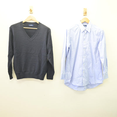 【中古】東京都 東海大学付属高輪台高等学校 男子制服 2点 (ニット・シャツ) sf114574