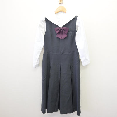 【中古】大阪府 ヴェリタス城星学園高等学校/旧制服 女子制服 4点 (ブレザー・シャツ・ジャンパースカート) sf114578
