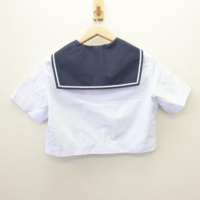 【中古】福岡県 福岡教育大学附属福岡中学校 女子制服 2点 (シャツ・セーラー服) sf114583