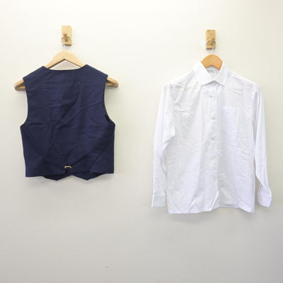 【中古】広島県 安田女子高等学校 女子制服 5点 (ブレザー・ベスト・シャツ・スカート) sf114586